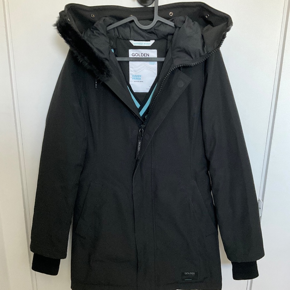 Golden by TNA Haven Warmest Parka in black, altitude series - size extra small